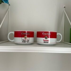 Two Campbell’s Tomato Soup Mugs 1994 Campbell Soup Company by WESTWOOD